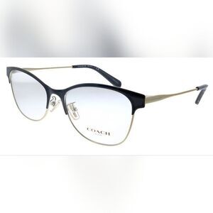 Coach Shiny Light Gold & Black Prescription Glasses Frames